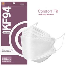 크리뉴 황사방역마스크 kF94 100매 개별포장 1매입 대형, 화이트