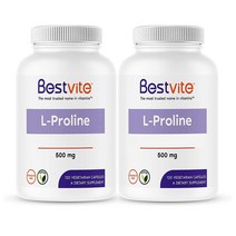 Bestvite 베스트바이트 L-Proline 엘프롤린 500mg 120캡슐 2개
