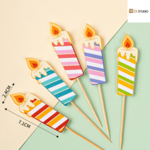 산리오 케이크장식 케이크픽, 카드섹션캔들-10세트