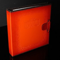 LUXURY 대용량 레드브라운통가죽앨범 접착식or포켓식, b.접착식속지(백지)50매, AB979-레드브라운통가죽앨범