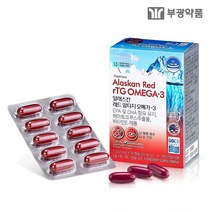 rTG오메가3 부광메디카 알래스칸 레드 알티지오메가3 1개월 인지질 아스타잔틴 함유 혈행개선 rTG오메가, 3ea