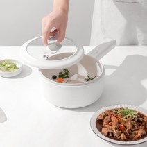 전기쿠커 멀티압력 스마트 쿠커 라면포트 전기샤브샤브냄비220v 다기능 올인원 더블 레이어 가정용 국수 붙지 않는 주방 도구 1.6l, 2.5리터, 에게