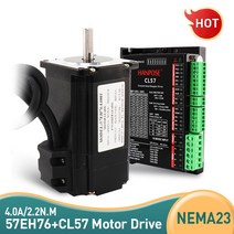 3D 프린터용 스텝 서보 모터 폐쇄 루프 DC-18-90V 드라이버 4.0A 2.2N.m 57EH76A4001 + CL57 세트 NEM, [01] 57EH76A4001 Motor