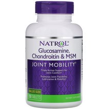 Natrol 엠에스엠 글루코사민 콘드로이친 나트롤 관절 미국직구 MSM 150정, 1개, 기본