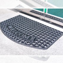 50x80 매장밖 신발흙털이 구멍난 웰컴 발매트 업소용 눈미끄럼방지, 50X80 골드