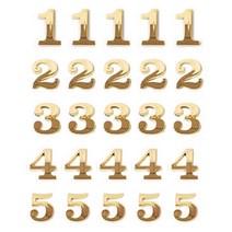 금색 입체숫자 같은숫자 수량 5개씩, 9.x5