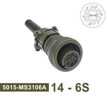 MIL STD 원형 커넥터 MS3102A 14S-2 14S-5 14S-6 MIL-C 5015 군사 사양 커넥터 MS3106 MS3108 플러그 및 소, plug 3106 14-6S