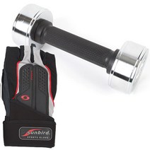 [스포키스포츠] 크롬 아령 12kg + 825 헬스 장갑 덤벨 팔힘 운동, 장갑:L