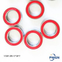 볼베어링 베어링풀러 베어링 10 개몫 17287-2rs mr17287 17287 17287rs gcr15 6190217 볼 17x28x7mm 127, 아베크-3, 30개