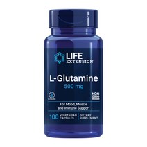 Life Extension L-글루타민 500mg 100 캡슐, 단일상품개, 100캡슐
