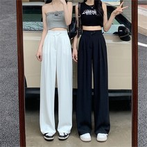 플로어 와이드 뒷밴딩 팬츠