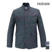 [INDIAN] 챠콜그레이 나일론 스판 홑겹 사파리_MITKAVM2401