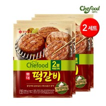 롯데 쉐푸드 떡갈비 총 4봉 (2봉묶음 x 2set) / 245g 285g, 롯데떡갈비 (285g+285g) 2 SET