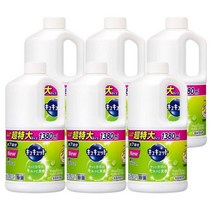 Kao Dish Soap Refill 카오 큐큐토 주방 세제 청포도향 리필 1380ml 6개