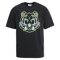 [겐조] 22SS 5TS209 4SA 99 타이거 프린팅 블랙 반팔티