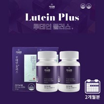 어두운 침침한 건조한 눈충혈 눈피로 눈 안구 노화 눈피로도 개선 관리 에 좋은 먹는 루테인 완화제 영양제 중년 노년 남성 여성, 2BOX(2개월분)
