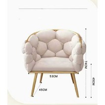 커피숍 예쁜 의자 화장대 식탁 투명 업소용 식당, 핑크벨벳 체어 (벨벳스팟), 1개