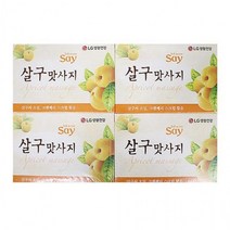 엘지생활건강 세이 살구 맛사지 화장비누 4입 세안 세수비누 욕실, 단품