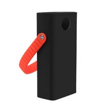 Romoss PEA57 PEA60 POWER BANK SHOCKPROOF 보호 슬리브 용 실리카 하우징, 손잡이가있는 검은 색
