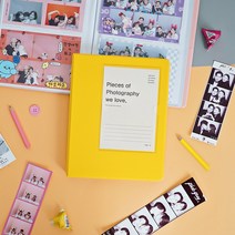 브랜드엘 네컷 스티커 사진 앨범 포켓 포토 북 포카바인더 콜렉트북 인생 4x6 80매 보관, 흑지, 4x6 (핑크)
