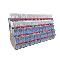 펜시점 문구점 진열대 연필꽂이진열 아크릴펜 꽂이, 50 X 26 X 40 4단