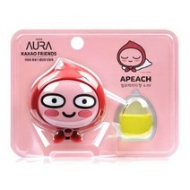 아우라 카카오프렌즈 차량용 방향제 통풍구 클립형 페이스 (어피치), 1개, 1개