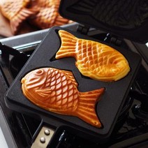 붕어빵틀 와플메이커 (+곰표믹스키트 길거리표 그맛) 1_붕어빵팬2구(RS)+곰표붕붕믹스1Kg, 1개, 색상