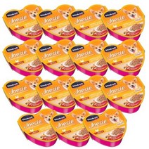 비타크래프트 조에시 하트캔 강아지 간식 85g, 15개, 치킨 + 당근 + 완두콩 혼합맛