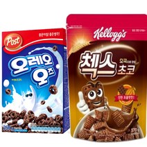 포스트 오레오오즈 시리얼 250g+켈로그 첵스초코570g