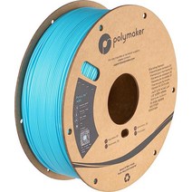 Polymaker ABS 필라멘트 1.75mm 퍼플 ABS 1kg 스풀 내열성 ABS 필라멘트 1.75 - PolyLite ABS 3D 프린팅 필라멘트, 1kg Light Blue (Hex Code: #5bc