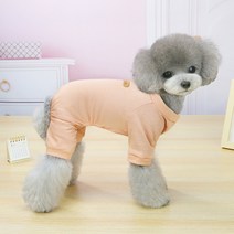 마일로앤코코 퓨어코튼 강아지 파자마 올인원 애견옷 강아지옷 맨투맨 실내복 잠옷 내복 봄옷 푸들옷 말티즈옷 (S/M/L/XL/XXL 민트/오렌지/그린), 오렌지