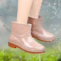 숏 레인 부츠 첼시 반 장화 키높이 경량 비올때 신발 절연 로퍼 작업용