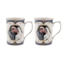 Heritage Mug 헤리티지 파인 본 차이나 해리 왕자 메건 마클 왕실 결혼 기념 머그 2pc