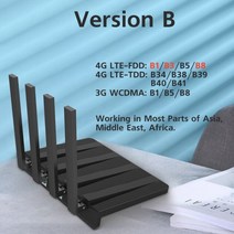 ZBT WE2805AC-B 4G LTE 라우터 1200Mbps 무선 모듈 2 * LAN Sim 카드 슬롯 CAT4 듀얼 밴드 WIFI 2.4G 5.8G, 02 Asian version