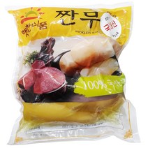 햇찬식품 햇찬 노란 빛깔 무짠지 진공포장 짠무 4Kg 2개