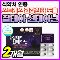 엘테아닌 50대 추출물 60대 분말 식약처 인증 생신선물 가루 건강 L테아닌 마그네슘 기능 테아닌 부모님 긴장완화 매그네슘 비타민B 영양제 비타민 영양제 식품 250mg 식약청 인, 1개, 120정 x 1개 (2개월분)
