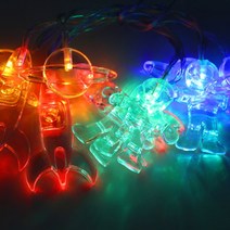 태양계 모형 모빌 행성 세트대기권 파티 우주 비행사 로켓 우주선 10led 문자열 조명, 1.5m 10led