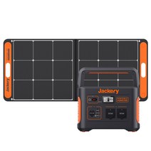 Jackery 잭커리 휴대용 파워뱅크+태양광패널 세트 Solar Generator 1000 태양광충전, 파워뱅크1000+태양광패널SolarSaga100*1