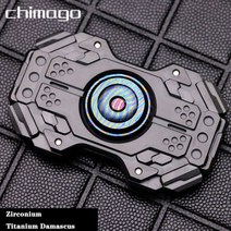 Chimago EDC 피젯 스피너 성인 금속 감압 장난감 스트레스 해소 자이로, Zi Ti Damascus