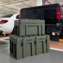 DDCP 미군 밀리터리 감성 캠핑용품 수납가방 렉스박스, 그레이(GREY), 70L(고정홀드 미설치)