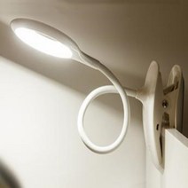 무선 유선 겸용 집게형 클립형 자바라 터치형 밝기조절 원형 충전식 led스탠드