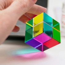 믹싱 컬러 큐브 50mm (2 인치) CMYcube for Home 또는 Office dcor STEMSTEAM Toys 과학 학습 부활절 바구니