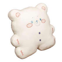 네이처타임즈 쿠키곰 인형 베개 담요쿠션 바디필로우, 화이트 밀크 쿠키