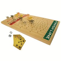FINENI 고급스러운 금속 말이 있는 오리지널 경마 보드 게임 11피스 및 4가지 색상 (3골드 3실버 3블랙 2로즈골드) 55.9cm(22인치) 리얼 자작나무 게임 보