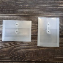 A6 투명 단추봉투_1P 4X6 사진보관 반투명 포켓 봉투, 투명세로