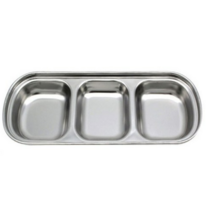 천성정밀 스테인레스 나눔접시 소스볼 3구, 3개