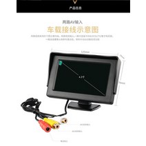고화질 7인치 폐쇄 회로 모니터, 4.3인치