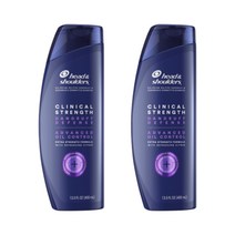 NEW 헤드앤숄더 클리니컬 스트렝스 지성용 지루성 두피 전용 비듬샴푸 400ml, 2개