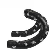 불혼 픽시 에어로 바 자전거 일체형 삼발이 드롭 라이저 일자 핸들 도로 테이프 국화 인쇄 테이프 evapu 부드러운 미끄럼 방지 실리콘 충격 흡수 장치 땀 랩 테이프를 흡수, 인쇄 검정 흰색