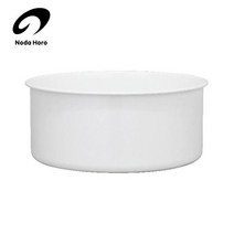 노다 법랑(Nodahoro)세이통 화이트 8L새 원형 NWA-R